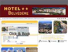 Tablet Screenshot of cannes-hotel-belvedere.com